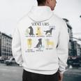 Science Labs Dogs Labrador Retriever Science Teacher Men's Hoodie Back Print, novelty gifts, funny gifts