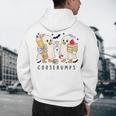Silly Goose Spooky Teacher Halloween Cute Goosebumps Men's Hoodie Back Print, novelty gifts, funny gifts