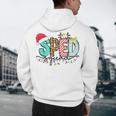 SPED Squad Special Education Teacher Autism Christmas Women Men's Hoodie Back Print, novelty gifts, funny gifts
