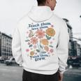Teach Them Love Them Watch Them Grow Retro Teacher Floral Men's Hoodie Back Print, novelty gifts, funny gifts Teach Them Love Them Watch Them Grow Retro Teacher Floral Men's Hoodie Back Print, novelty gifts, funny gifts