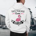 This Teacher Loves Her Flock Cute Flamingo Teacher Men's Hoodie Back Print, novelty gifts, funny gifts This Teacher Loves Her Flock Cute Flamingo Teacher Men's Hoodie Back Print, novelty gifts, funny gifts