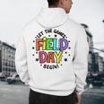 Teacher Student Field Day Let The Games Begin Field Day Men's Hoodie Back Print, novelty gifts, funny gifts