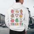 Team TK Teacher Christmas Groovy Smile Face Girl Boy Kid TK Men's Hoodie Back Print, novelty gifts, funny gifts Team TK Teacher Christmas Groovy Smile Face Girl Boy Kid TK Men's Hoodie Back Print, novelty gifts, funny gifts