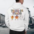 Trick Or Teach Candy Corn Pumpkin Ghost Teacher Men's Hoodie Back Print, novelty gifts, funny gifts Trick Or Teach Candy Corn Pumpkin Ghost Teacher Men's Hoodie Back Print, novelty gifts, funny gifts