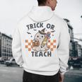 Trick Or Teach Teacher Men's Hoodie Back Print, novelty gifts, funny gifts Trick Or Teach Teacher Men's Hoodie Back Print, novelty gifts, funny gifts