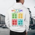 What Zone Are You In How Are You Feeling Teacher Men's Hoodie Back Print, novelty gifts, funny gifts