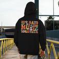 100 Days Of School Music Teacher Men's Hoodie Back Print, funny design 100 Days Of School Music Teacher Men's Hoodie Back Print, funny design