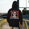 100 Days Smarter 101st Day School Dalmatian Dog Teacher Kids Men's Hoodie Back Print, funny design 100 Days Smarter 101st Day School Dalmatian Dog Teacher Kids Men's Hoodie Back Print, funny design