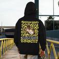 100th Day Of School Teacher Monkey Pun Banana For Men Women Girls Kids Men's Hoodie Back Print, funny design