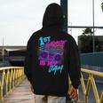 1st Grade Is My Jam Vintage 80s 80's Teacher Student Retro Men's Hoodie Back Print, funny design 1st Grade Is My Jam Vintage 80s 80's Teacher Student Retro Men's Hoodie Back Print, funny design