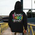 3rd Grade Team Pencil Teacher Student Back To School Girls Men's Hoodie Back Print, funny design