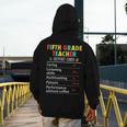 5th Grade Teacher Report Card Appreciation Men Women Men's Hoodie Back Print, funny design