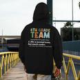 6th Grade Team Teacher Like A Normal Team Sixth Grade Men's Hoodie Back Print, funny design