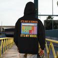 AAC Awareness AAC Teacher It's Not A Screen It's My Voice Men Women Men's Hoodie Back Print, funny design AAC Awareness AAC Teacher It's Not A Screen It's My Voice Men Women Men's Hoodie Back Print, funny design