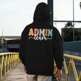 Admin Team Back To School Teachers Students Admin Squad Men's Hoodie Back Print, funny design Admin Team Back To School Teachers Students Admin Squad Men's Hoodie Back Print, funny design