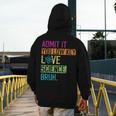 Admit It You Low Key Love Science Bruh Funny Science Teacher Men's Hoodie Back Print, Science Teacher Gifts, funny design
