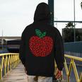 Apple Dot Pattern Art Teacher Appreciation Men Women Humor Men's Hoodie Back Print, funny design