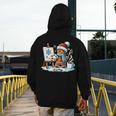 Artist Gingerbread Painter Art Teacher Student Christmas Men's Hoodie Back Print, funny design
