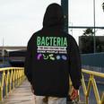 Bacteria Culture Biology Science Teacher Biologist Men's Hoodie Back Print, Science Teacher Gifts, funny design