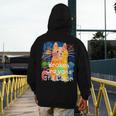 Broken Crayons Still Color Cat Teacher Men's Hoodie Back Print, funny design Broken Crayons Still Color Cat Teacher Men's Hoodie Back Print, funny design