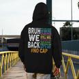 Bruh We Back Bruh No Cap We'Re Back Teacher Student Men's Hoodie Back Print, funny design