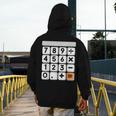 Calculator Easy Halloween Costume For Math Teacher Men's Hoodie Back Print, funny design