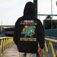 Childcare Providersaurus Daycare Teachers Men's Hoodie Back Print, funny design