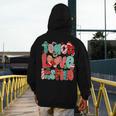 Christmas Coquette Bow Teacher Teach Love Inspire Men's Hoodie Back Print, funny design