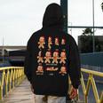 Christmas Math Teacher Equation Gingerbread With Santa Hat Men Women Men's Hoodie Back Print, funny design