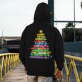 Christmas Tree Made Of Crayons School Teacher Life Student Men's Hoodie Back Print, funny design Christmas Tree Made Of Crayons School Teacher Life Student Men's Hoodie Back Print, funny design