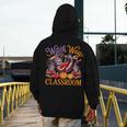 Way To Classroom Halloween Witch Three Cute Sloths Teacher Men's Hoodie Back Print, funny design Way To Classroom Halloween Witch Three Cute Sloths Teacher Men's Hoodie Back Print, funny design