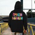 Color Special Education Squad Groovy Dream Team SPED Teacher Men's Hoodie Back Print, Groovy Teacher Gifts, funny design Color Special Education Squad Groovy Dream Team SPED Teacher Men's Hoodie Back Print, Groovy Teacher Gifts, funny design