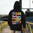 Color The World With Kindness Teachers Back To School Men's Hoodie Back Print, funny design Color The World With Kindness Teachers Back To School Men's Hoodie Back Print, funny design