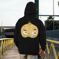 The Cool Bean Good Egg Teacher Halloween Costume Food Group Men's Hoodie Back Print, funny design