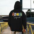 Cute Admin Squad Crew Team Back To School Teacher For Men Women Men's Hoodie Back Print, funny design Cute Admin Squad Crew Team Back To School Teacher For Men Women Men's Hoodie Back Print, funny design