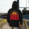 Cute Bilingual Spanish Teacher Buenos Dias Sunshine Men's Hoodie Back Print, funny design Cute Bilingual Spanish Teacher Buenos Dias Sunshine Men's Hoodie Back Print, funny design