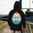 Cute Good Egg Teacher Halloween Costume Food Group Men's Hoodie Back Print, funny design