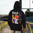 Cute Teach Love And Inspire Men Women Teacher Men's Hoodie Back Print, funny design Cute Teach Love And Inspire Men Women Teacher Men's Hoodie Back Print, funny design