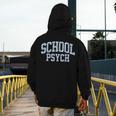 Cute Wildflower School Psych Teacher School Psychologist Men's Hoodie Back Print, funny design Cute Wildflower School Psych Teacher School Psychologist Men's Hoodie Back Print, funny design