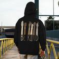 Deaf Be Kind Sign Language Hand Talking Teachers Interpreter Men's Hoodie Back Print, funny design Deaf Be Kind Sign Language Hand Talking Teachers Interpreter Men's Hoodie Back Print, funny design