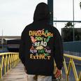 Dinosaurs Didn't Read Now They Are Extinct Reading Teacher Men's Hoodie Back Print, funny design