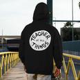 Dr Seuss Teacher Of All Things Red Emblem Men's Hoodie Back Print, funny design