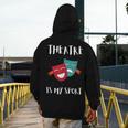 Drama Teacher For Theatre And Performing Arts Men's Hoodie Back Print, funny design