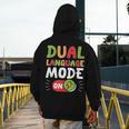 Dual Language Teacher Bilingual Teacher Men's Hoodie Back Print, funny design Dual Language Teacher Bilingual Teacher Men's Hoodie Back Print, funny design