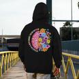Dyslexia Different Perspective Reading Brain Floral Teacher Men's Hoodie Back Print, funny design Dyslexia Different Perspective Reading Brain Floral Teacher Men's Hoodie Back Print, funny design