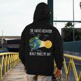 Earth Rotation Earth Day Science Teacher Kids Women Men's Hoodie Back Print, Science Teacher Gifts, funny design