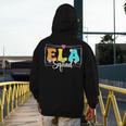 ELA Squad Teacher Back To School English Language Arts Men's Hoodie Back Print, English Teacher Gifts, funny design ELA Squad Teacher Back To School English Language Arts Men's Hoodie Back Print, English Teacher Gifts, funny design