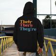English Teacher Their There Theyre Grammar Men Women Men's Hoodie Back Print, English Teacher Gifts, funny design English Teacher Their There Theyre Grammar Men Women Men's Hoodie Back Print, English Teacher Gifts, funny design