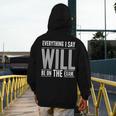 Everything I Say WILL Be On The Exam Teacher For Men Women Men's Hoodie Back Print, funny design Everything I Say WILL Be On The Exam Teacher For Men Women Men's Hoodie Back Print, funny design