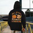 Fall In Love With Reading Book Autumn Pumpkins And Teachers Men's Hoodie Back Print, funny design